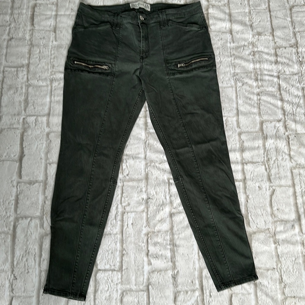 Abercrombie & Fitch Super Skinny High Rise Olive Green Women’s Jeans Size 12R